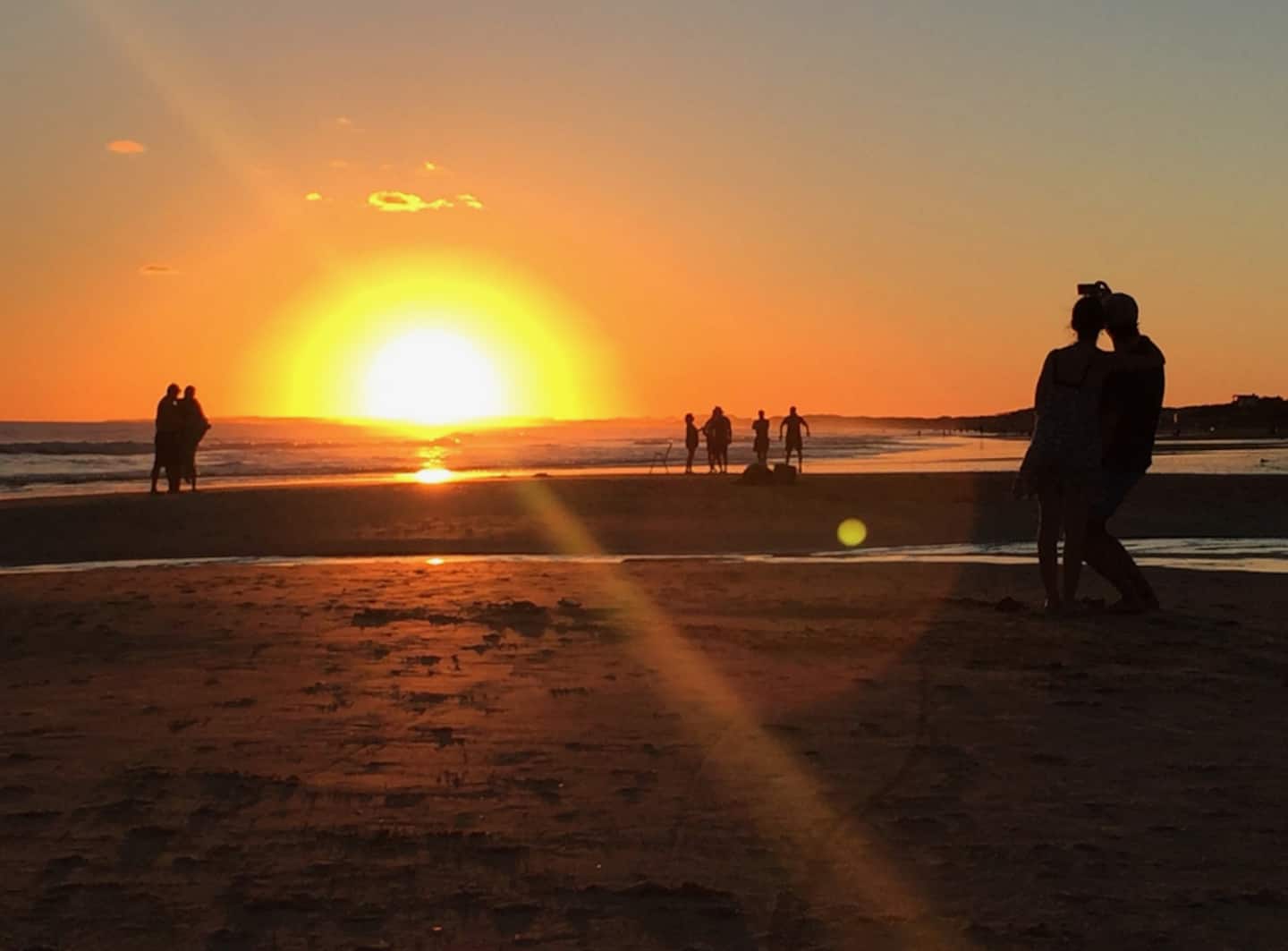 Atardecer en la playa